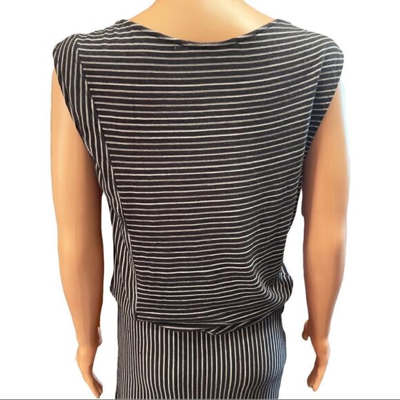Derek Lam Striped Drape Jersey Dress SMALL - Picture 6 of 15